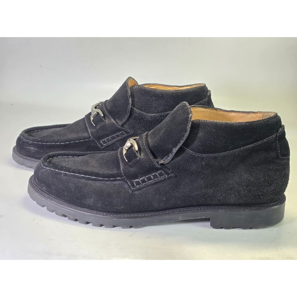 Kenneth Cole Reaction Men's‎ Boots Size 16 Black Suede Slip On Ankle Shoes